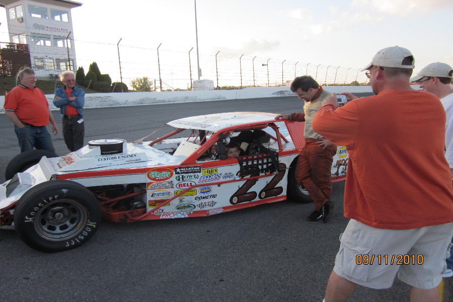 Young fan gets the drivers view at ORP